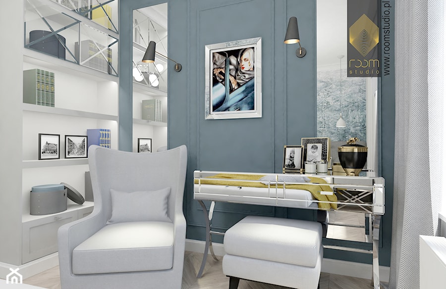 Apartament w stylu New York - Sypialnia, styl glamour - zdjęcie od ROOM STUDIO