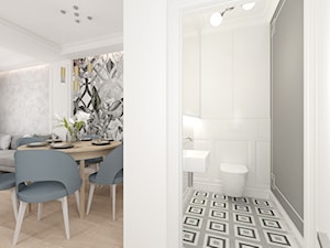 Ołtaszyn - Projekt domu - Mała na poddaszu bez okna łazienka, styl nowoczesny - zdjęcie od ROOM STUDIO