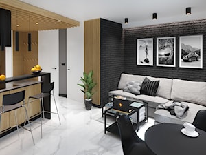 Mieszkanie dla młodych rodziców - Salon, styl nowoczesny - zdjęcie od ROOM STUDIO