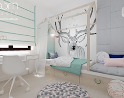 Dziewczęce pokoje - Mały pokój dziecka, styl skandynawski - zdjęcie od ROOM STUDIO - Homebook