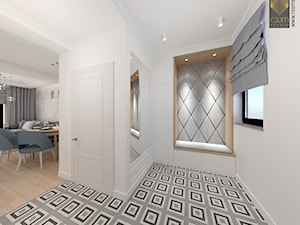 Ołtaszyn - Projekt domu - Średni biały hol / przedpokój, styl nowoczesny - zdjęcie od ROOM STUDIO
