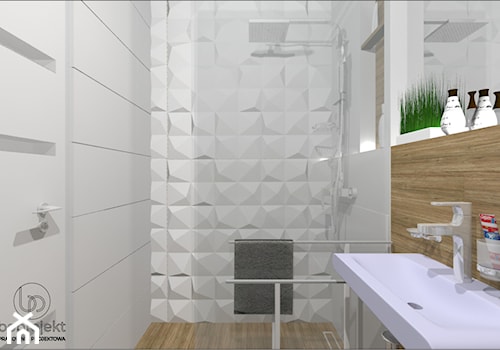 łazienka płytki 3d - zdjęcie od BOPROJEKT Pracownia Projektowa