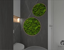 łazienka mini wc z chrobotkiem - zdjęcie od BOPROJEKT Pracownia Projektowa - Homebook