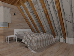 Sypialnia na poddaszu - zdjęcie od BOPROJEKT Pracownia Projektowa