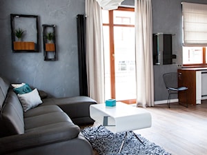 Mieszkanie szare - Salon - zdjęcie od Pracownia Ani M.