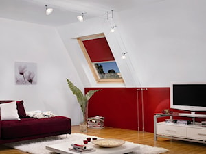 Living room na poddaszu - zdjęcie od Lampix.pl