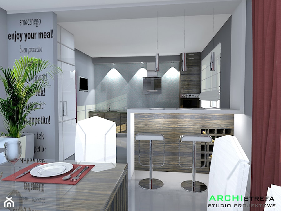 Wnętrze - Kuchnia, styl nowoczesny - zdjęcie od Archistrefa Studio Projektowe