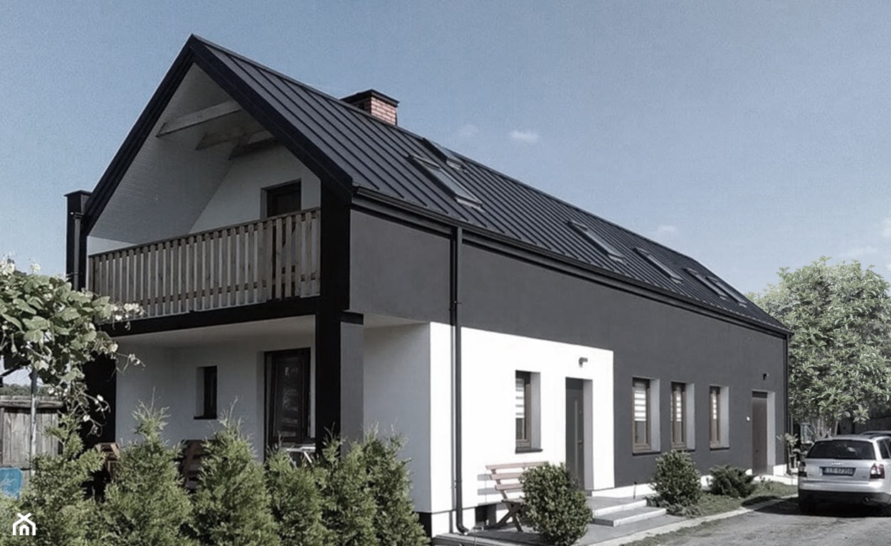 Dom 28_okolice Lublina - Średnie jednopiętrowe nowoczesne domy jednorodzinne murowane z dwuspadowym dachem, styl nowoczesny - zdjęcie od asa studio - Homebook