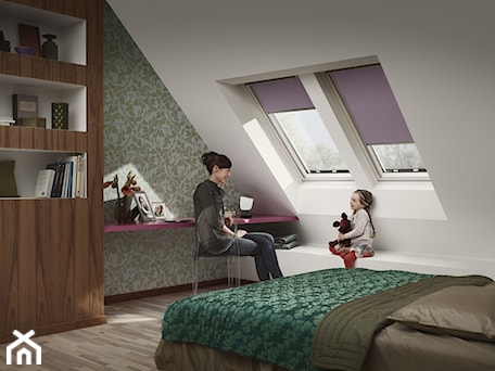 Aranżacje wnętrz - Sypialnia: Sypialnia na poddaszu - inspiracje VELUX - Sypialnia - VELUX. Przeglądaj, dodawaj i zapisuj najlepsze zdjęcia, pomysły i inspiracje designerskie. W bazie mamy już prawie milion fotografii!