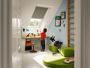 Pokój dziecięcy na poddaszu - inspiracje VELUX - Pokój dziecka - zdjęcie od VELUX