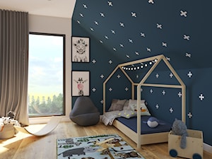 Dom w nowoczesnym stylu - Pokój dziecka, styl skandynawski - zdjęcie od PAT Architektura Wnętrz