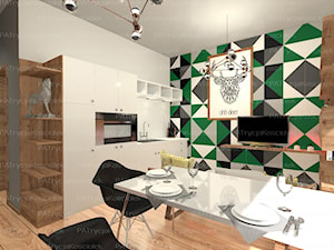 Kawalerka 40 m2, Międzyrzecz - Kuchnia, styl nowoczesny - zdjęcie od PAT Architektura Wnętrz