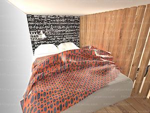 Kawalerka 40 m2, Międzyrzecz - Sypialnia, styl nowoczesny - zdjęcie od PAT Architektura Wnętrz