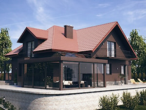 WIZUALIZACJE 2 - Duży ogród za domem, styl tradycyjny - zdjęcie od ALPINA Ogrody zimowe ,. oranżerie, zadaszenia, szkło architektoniczne