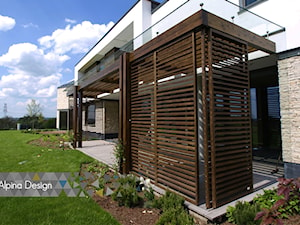 Ogród, styl nowoczesny - zdjęcie od ALPINA Ogrody zimowe ,. oranżerie, zadaszenia, szkło architektoniczne
