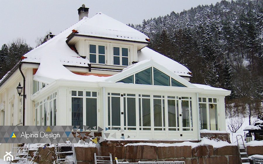 Ogród zimowy, Norwegia - Ogród w stylu skandynawskim, styl skandynawski - zdjęcie od ALPINA Ogrody zimowe ,. oranżerie, zadaszenia, szkło architektoniczne