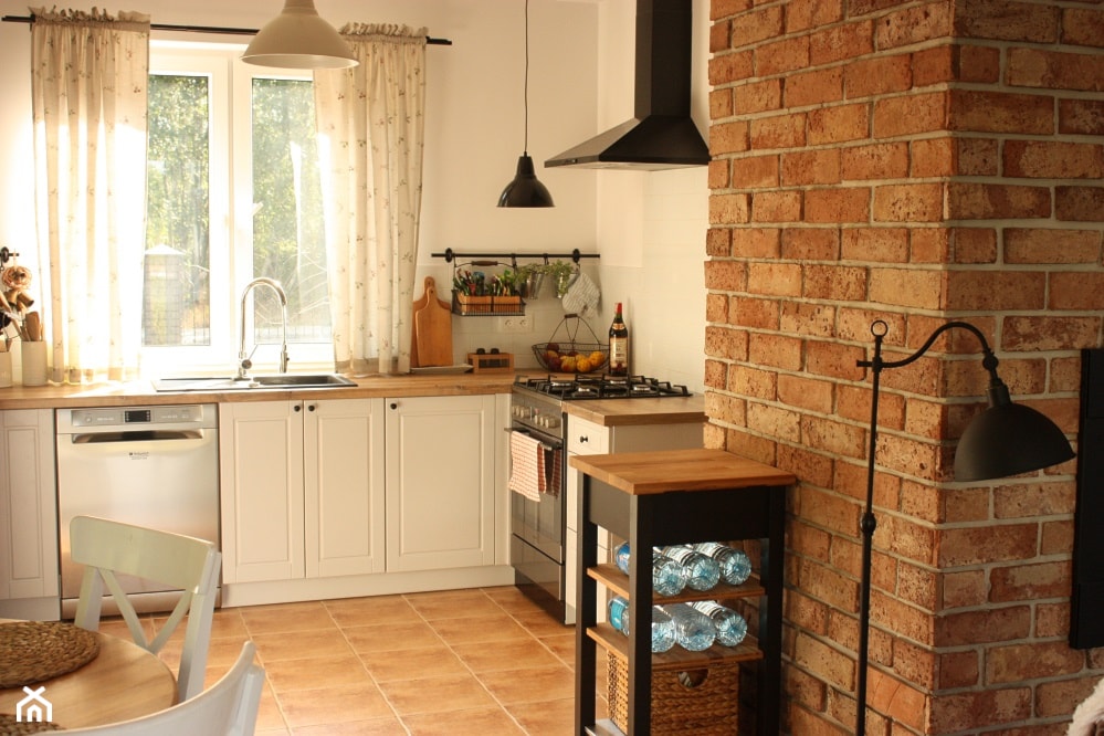 Lico ceglane Gotyckie w kuchni - zdjęcie od Retrocegla.pl - Homebook