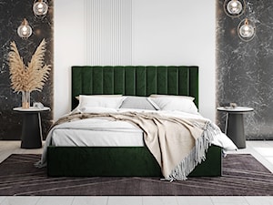Łóżko tapicerowane Nowerins z pojemnikiem na pościel - zdjęcie od mirjan24.pl
