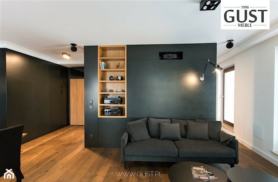 Apartament na Solcu - Salon, styl nowoczesny - zdjęcie od GUST MEBLE