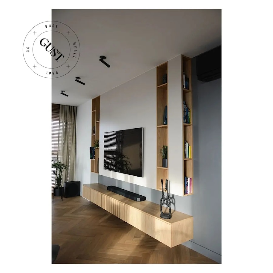 Mieszkanie na Bemowie - Salon, styl nowoczesny - zdjęcie od GUST MEBLE
