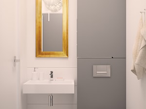 Kolorowo - Mała na poddaszu bez okna łazienka, styl nowoczesny - zdjęcie od We-ska design.