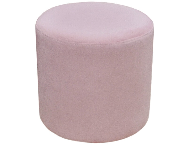 Pufa okrągła (wałek) - kolor róż pastelowy - zdjęcie od Interio Mobili - Homebook