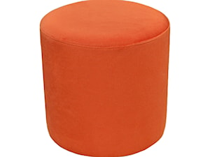 Pufa okrągła (wałek) - kolor pomarańczowy pastelowy - zdjęcie od Interio Mobili