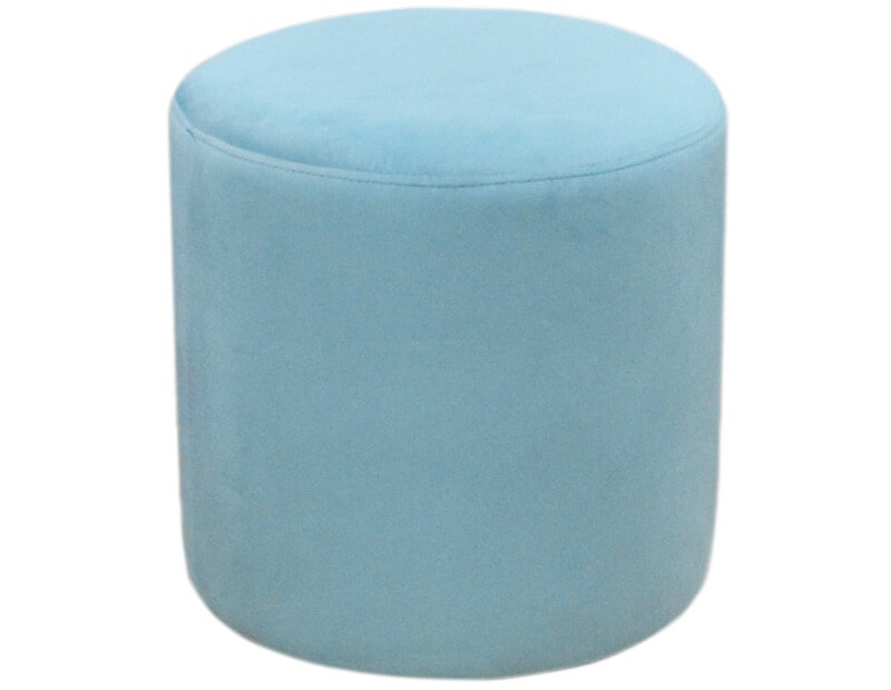 Pufa okrągła (wałek) - kolor jasno-niebieski pastelowy - zdjęcie od Interio Mobili - Homebook