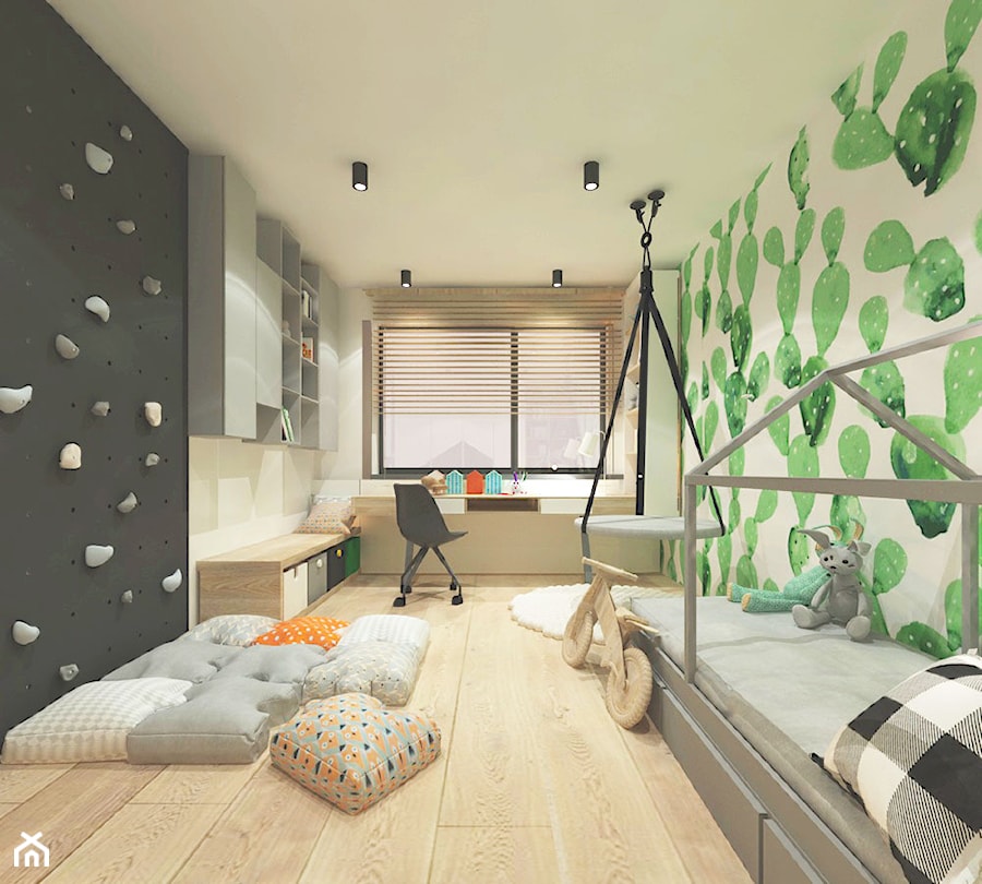 Projekt domu 160m2 - Pokój dziecka, styl skandynawski - zdjęcie od Wnętrza od NOWA