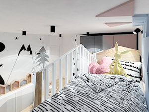 Projekt domu 160m2 - Średni biały pokój dziecka dla dziecka dla nastolatka dla chłopca dla dziewczynki, styl skandynawski - zdjęcie od Wnętrza od NOWA