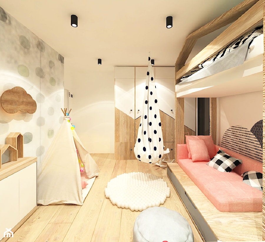 Mieszkanie dla odważnych klientów - Pokój dziecka, styl skandynawski - zdjęcie od Wnętrza od NOWA