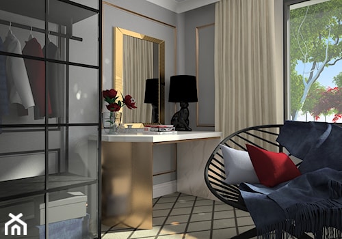 Mieszkanie dla dojrzałej pary - Sypialnia, styl glamour - zdjęcie od Wnętrza od NOWA