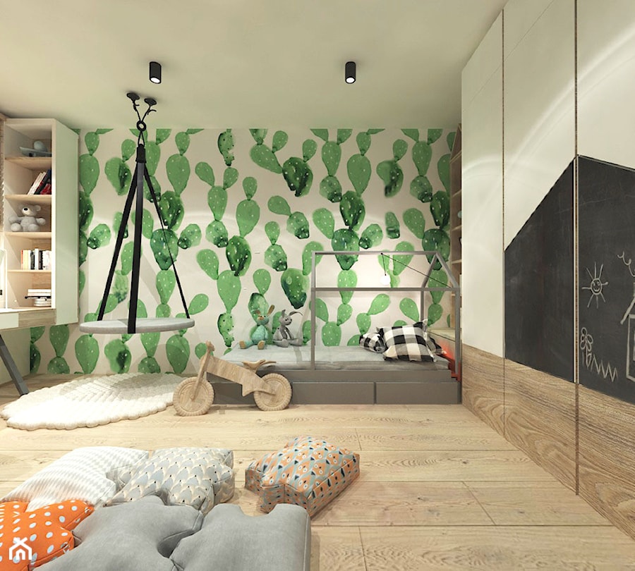 Projekt domu 160m2 - Pokój dziecka, styl skandynawski - zdjęcie od Wnętrza od NOWA