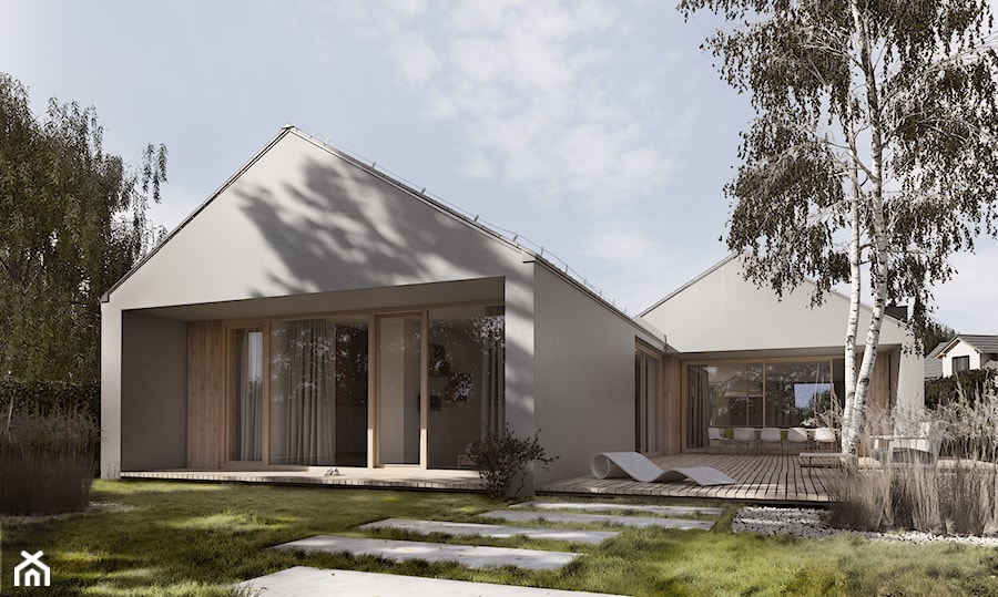 Dom z Tarasami - dach skośny - Domy, styl nowoczesny - zdjęcie od PAG - Pracownia Architektury Głowacki