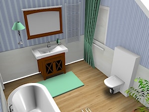 Łazienka na poddaszu - zdjęcie od papierowydom