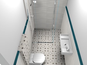 Biała łazienka fala 3d - zdjęcie od papierowydom