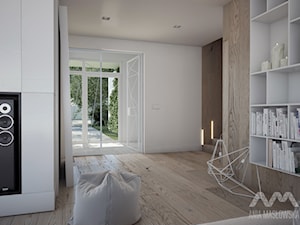 Projekt domu w Józefowie - Hol / przedpokój, styl minimalistyczny - zdjęcie od Ania Masłowska