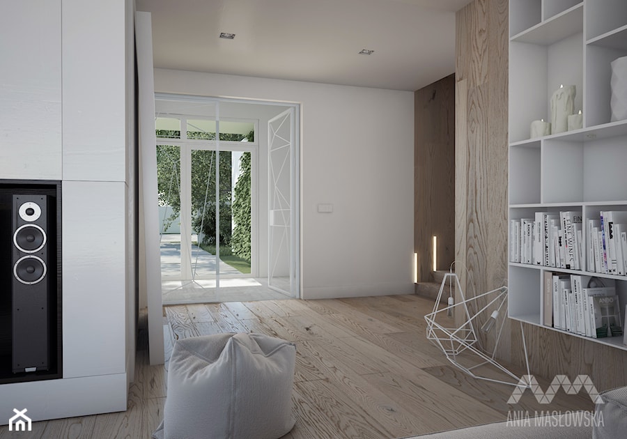 Projekt domu w Józefowie - Hol / przedpokój, styl minimalistyczny - zdjęcie od Ania Masłowska