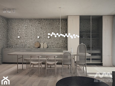 Aranżacje wnętrz - Jadalnia: mieszkanie 60 m2 - Jadalnia, styl minimalistyczny - Ania Masłowska. Przeglądaj, dodawaj i zapisuj najlepsze zdjęcia, pomysły i inspiracje designerskie. W bazie mamy już prawie milion fotografii!