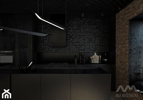 Projekt wnętrz domu pod Białymstokiem_wersja2 - Kuchnia, styl skandynawski - zdjęcie od Ania Masłowska