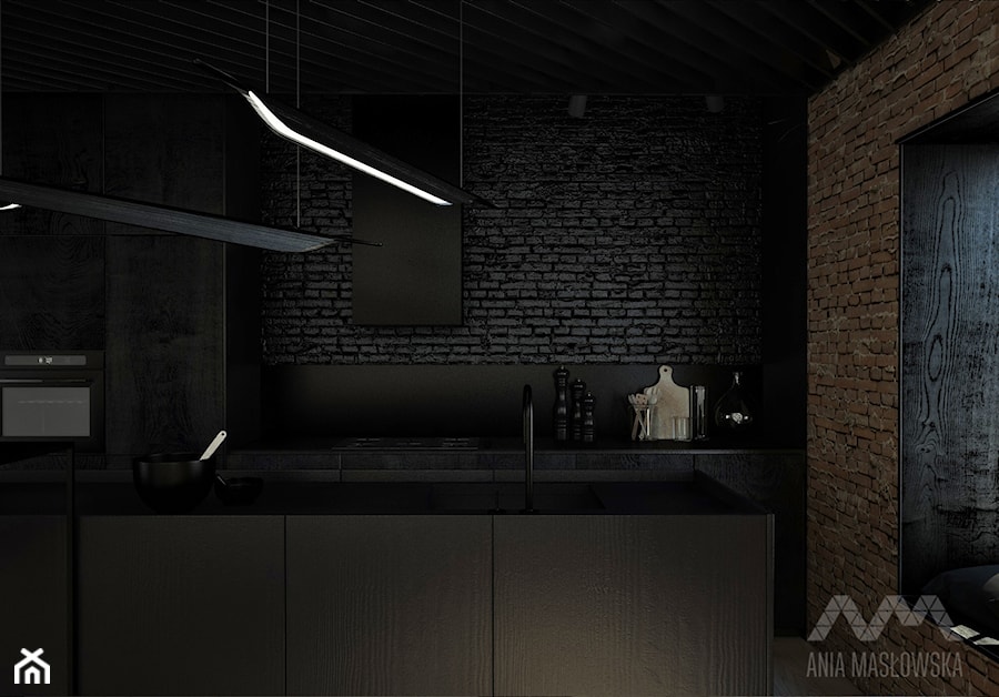 Projekt wnętrz domu pod Białymstokiem_wersja2 - Kuchnia, styl skandynawski - zdjęcie od Ania Masłowska