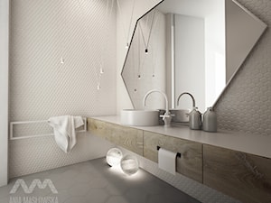 Projekt domu w Józefowie - Średnia bez okna łazienka, styl minimalistyczny - zdjęcie od Ania Masłowska