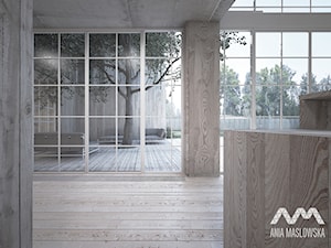Dom jednorodzinny 450 m2 - Duży hol / przedpokój, styl skandynawski - zdjęcie od Ania Masłowska