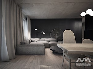mieszkanie 60 m2 - Salon, styl minimalistyczny - zdjęcie od Ania Masłowska