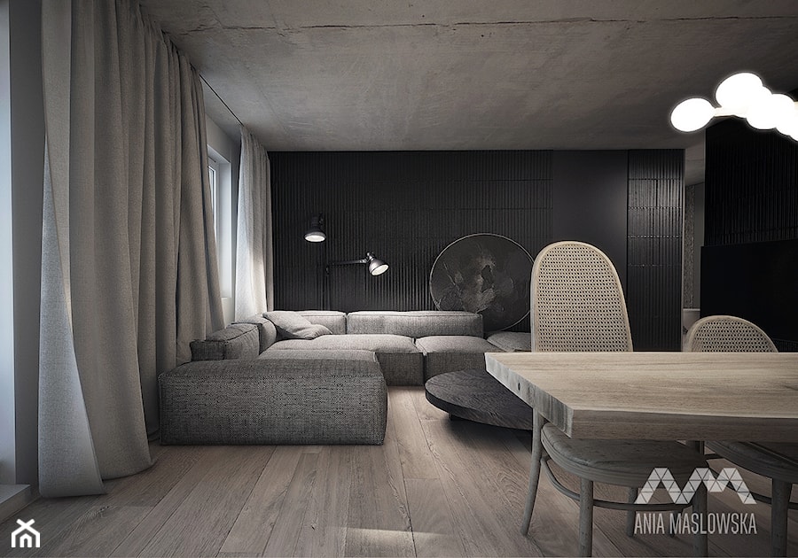 mieszkanie 60 m2 - Salon, styl minimalistyczny - zdjęcie od Ania Masłowska