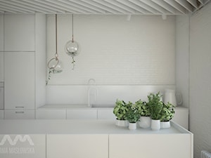 Projekt wnętrz domu pod Białymstokiem_wersja1 - Kuchnia, styl skandynawski - zdjęcie od Ania Masłowska
