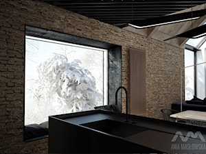 Projekt wnętrz domu pod Białymstokiem_wersja2 - Kuchnia, styl minimalistyczny - zdjęcie od Ania Masłowska