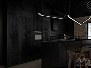 Projekt wnętrz domu pod Białymstokiem_wersja2 - Kuchnia, styl nowoczesny - zdjęcie od Ania Masłowska