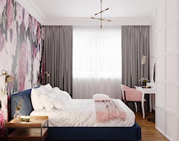 Stylowe mieszkanie - Średnia biała sypialnia, styl nowoczesny - zdjęcie od Architektura wnętrz Sylwia Woch - Homebook
