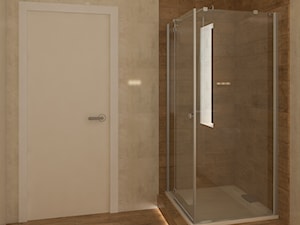 Wnętrza w ciepłym, eleganckim klimacie - Średnia łazienka, styl nowoczesny - zdjęcie od Architektura wnętrz Sylwia Woch